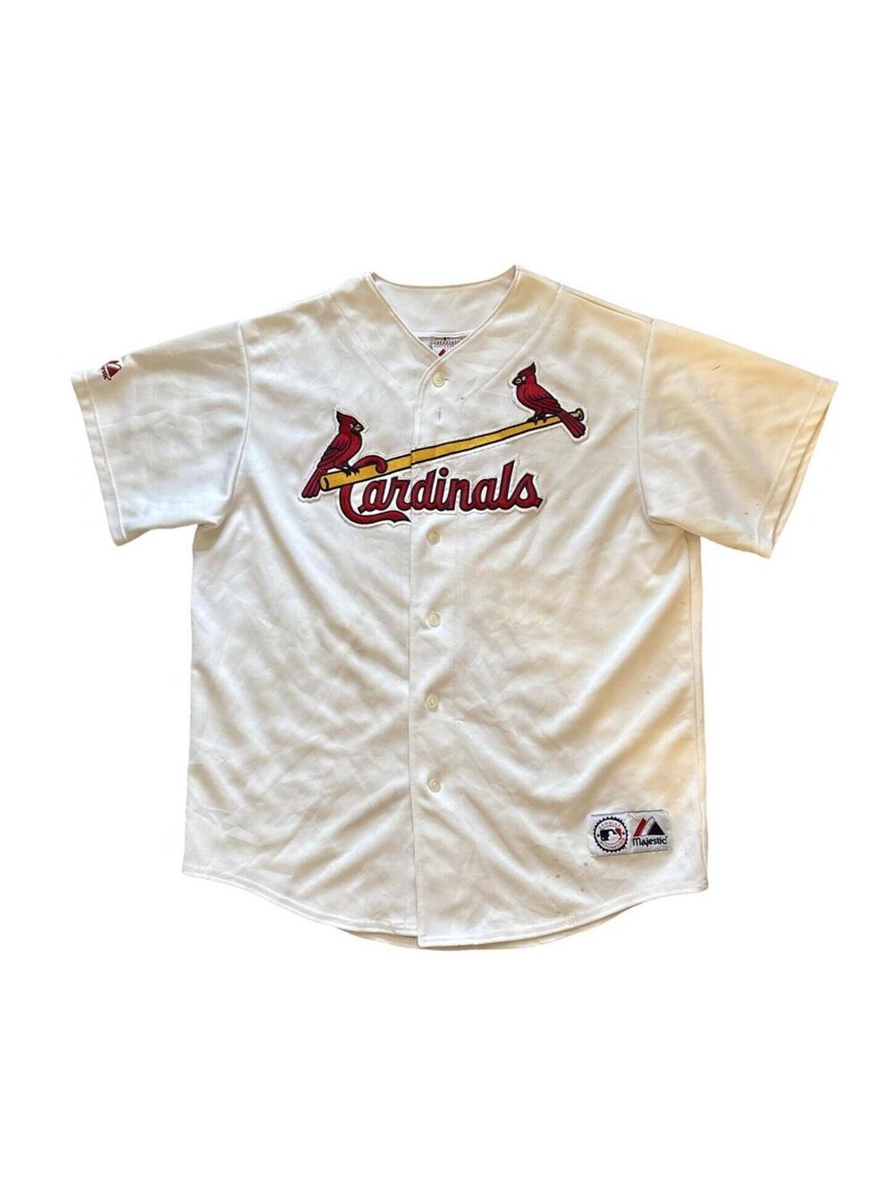 St. Louis Cardinals Albert Pujols #5 Majestic Stitched Jersey Men's Size Large